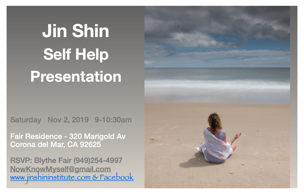 JIn Shin Self-Help Presentation - Corona del Mar, CA